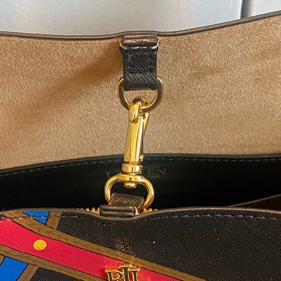 Lauren Ralph Lauren - Women's Karly Medium Tote Bag- Crosshatch - Picture 7 of 7